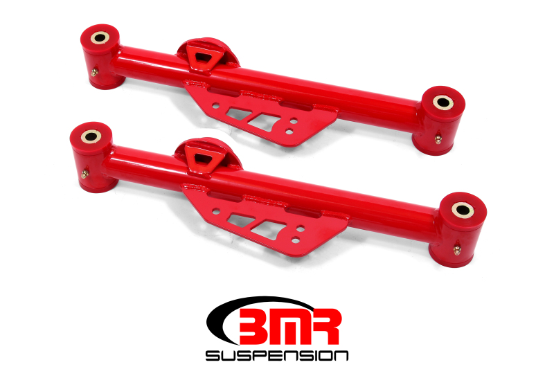 Ford Mustang Control Arms - Lower - BMR Suspension - Non-Adjustable, Polyurethane - Red - `99-`04
